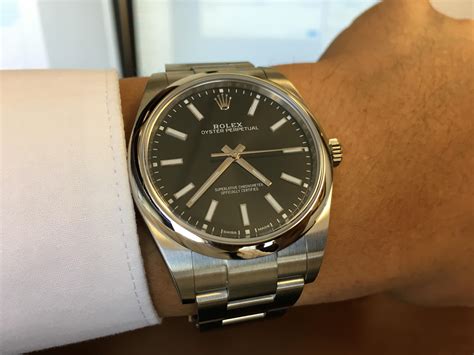 rolex oyster black|Rolex black oyster perpetual.